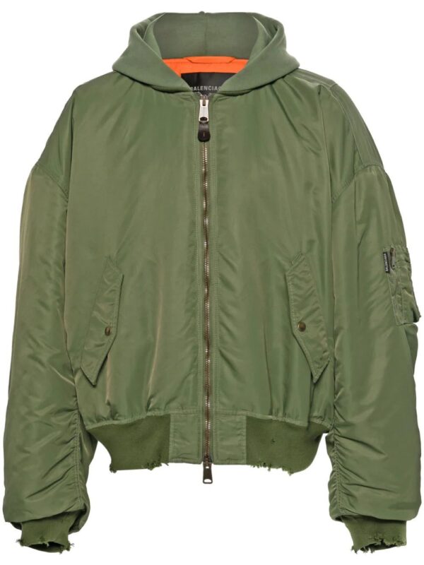 Balenciaga  distressed bomber jacket