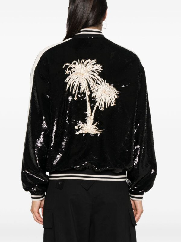 Palm Angels  sequinned bomber jacket - Image 4