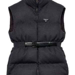 Prada  belted down-padded gilet