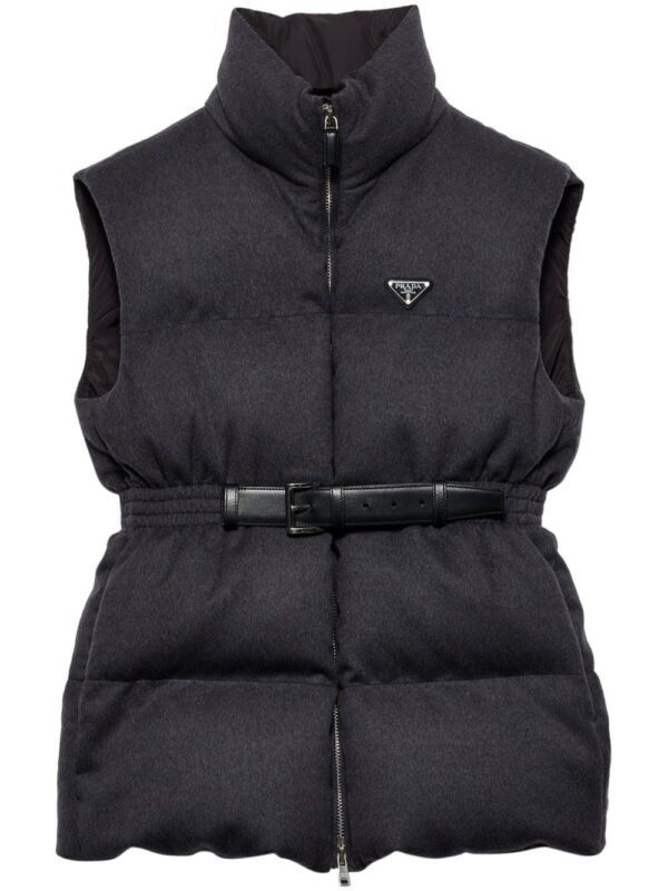 Prada  belted down-padded gilet