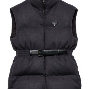 Prada  belted down-padded gilet
