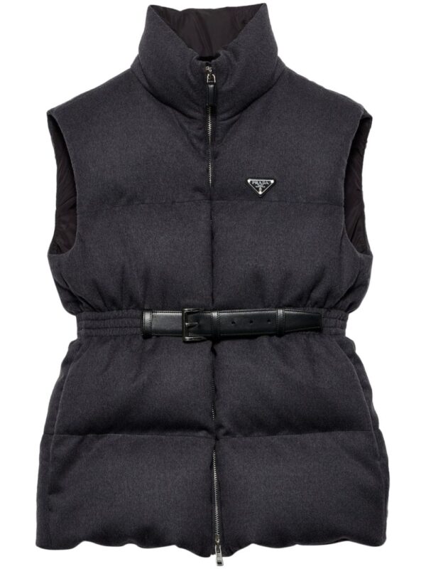 Prada  belted down-padded gilet
