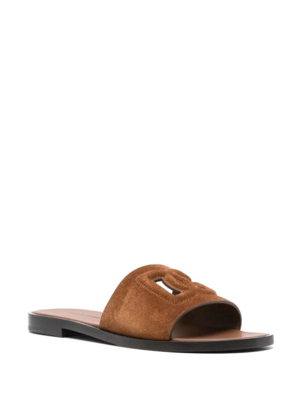 Dolce & Gabbana  cut-out-logo suede sandals - Image 2