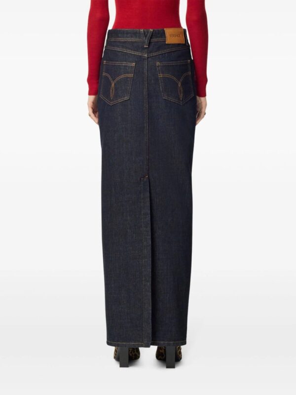 Versace  Medusa '95 denim skirt - Image 4
