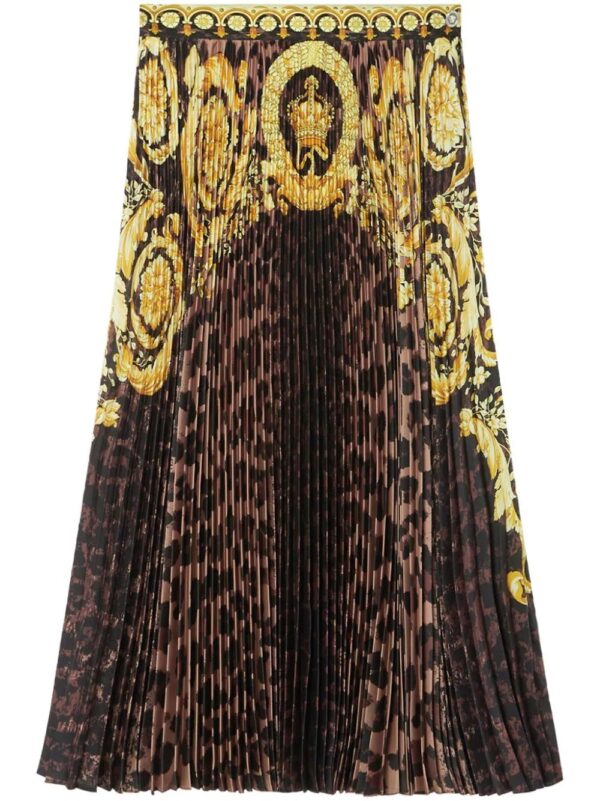 Versace  Wild Barocco pleated mini skirt