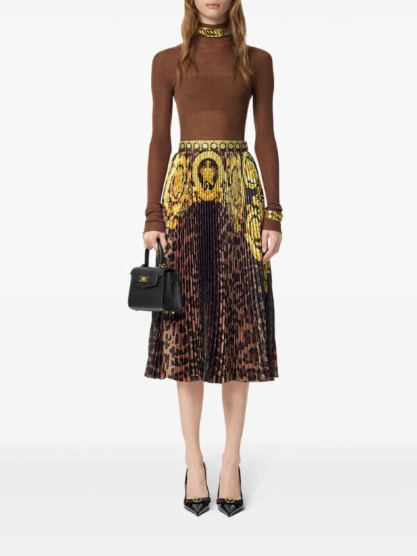 Versace  Wild Barocco pleated mini skirt - Image 2