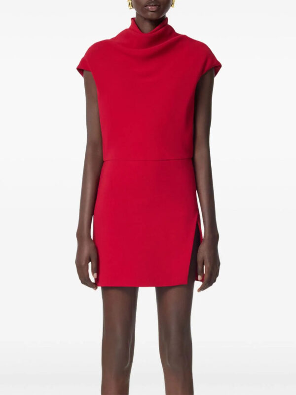 Versace  draped front-slit mini dress - Image 3