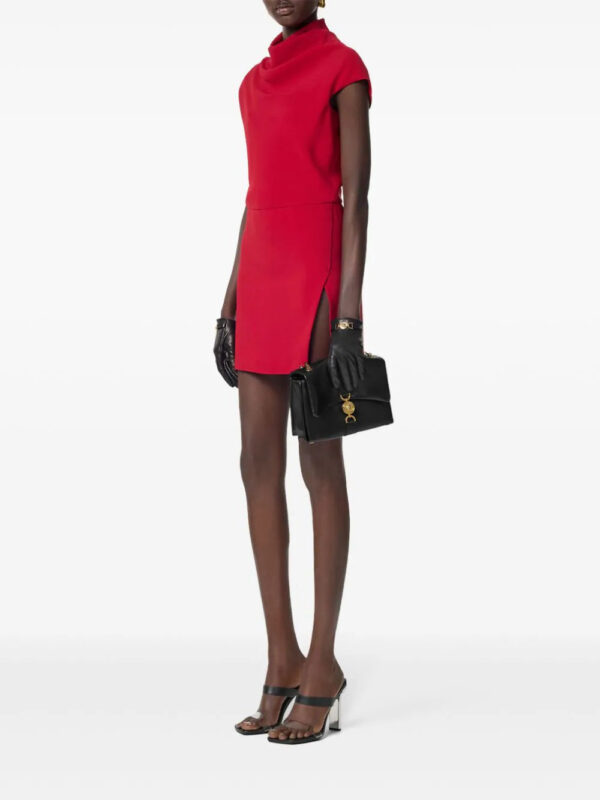 Versace  draped front-slit mini dress - Image 2