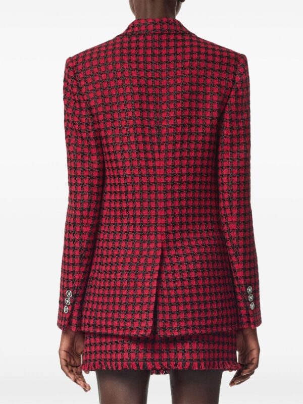 Versace  check-pattern blazer - Image 4
