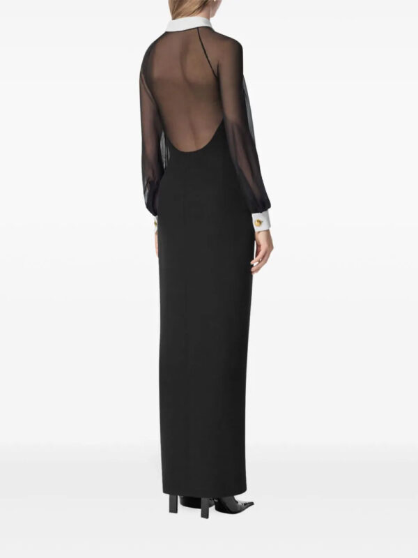 Versace  silk maxi dress - Image 4