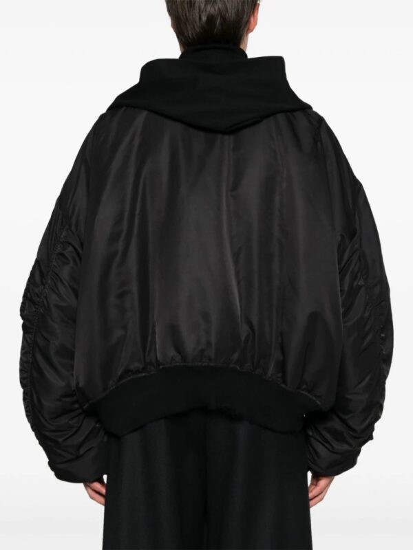 Balenciaga  logo-tag bomber jacket - Image 4