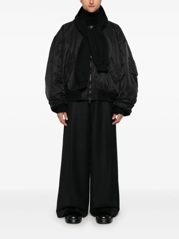 Balenciaga  logo-tag bomber jacket - Image 2