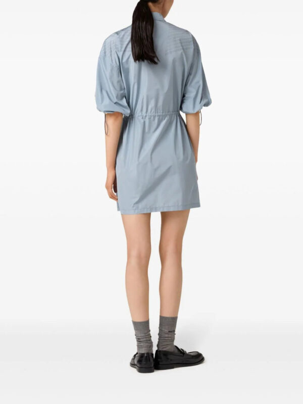 Miu Miu  Technical silk mini dress - Image 3