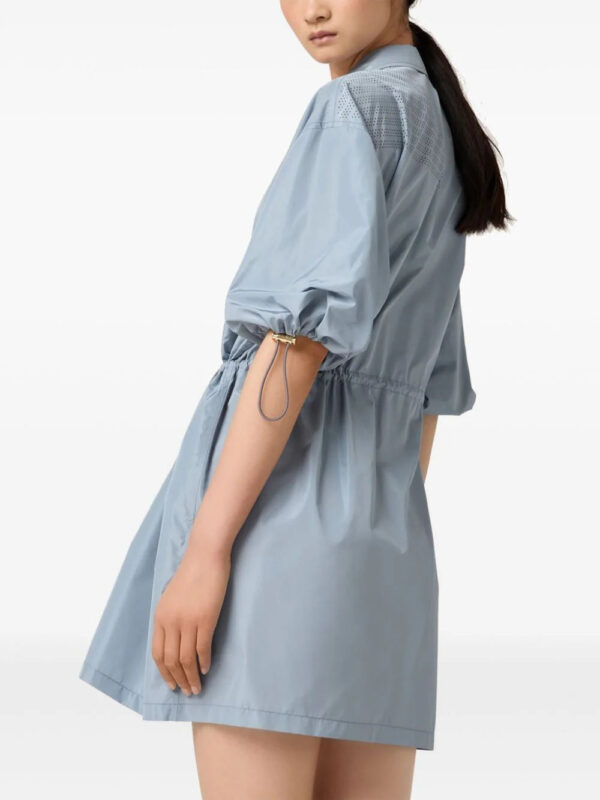 Miu Miu  Technical silk mini dress - Image 4