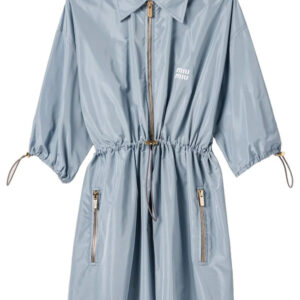 Miu Miu  Technical silk mini dress