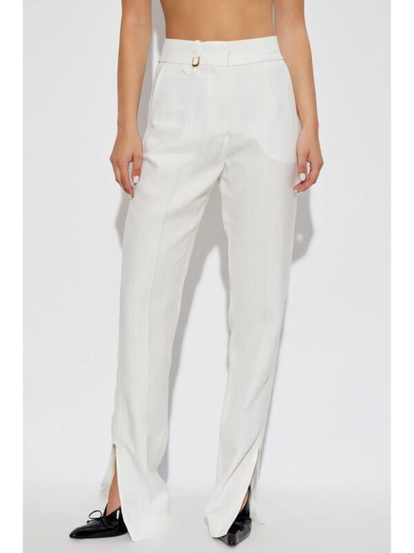 Jacquemus  charm-detail trousers - Image 3