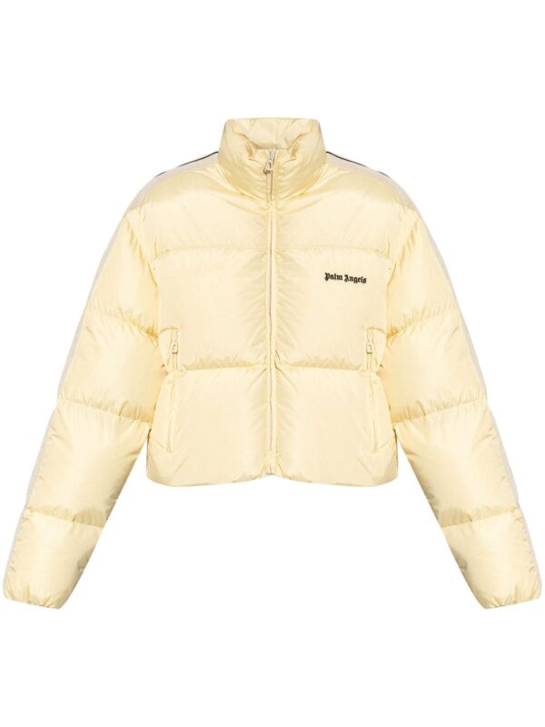 Palm Angels  logo-embroidered puffer jacket