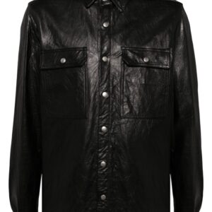 Rick Owens  leather shirt jacket