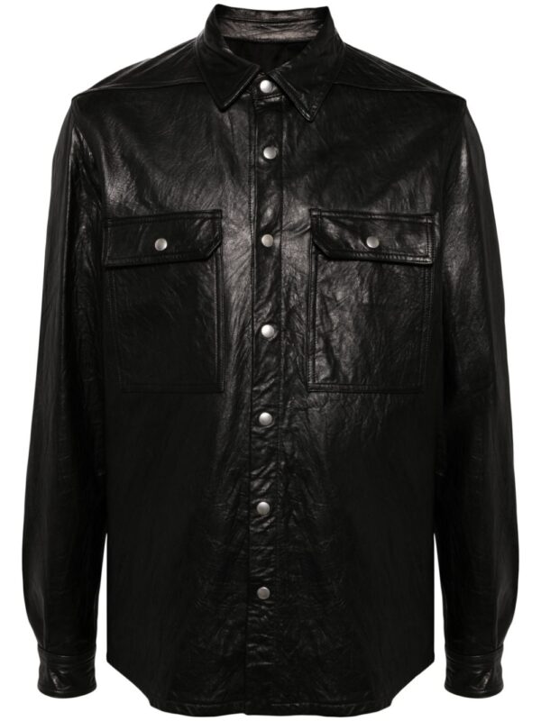 Rick Owens  leather shirt jacket