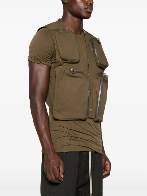 Rick Owens  cargo-pockets gilet - Image 3