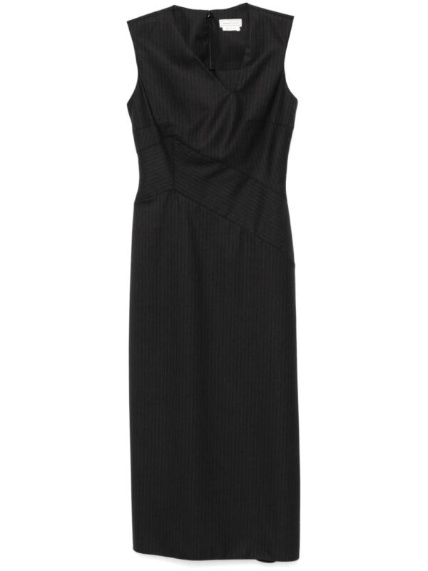 Alexander McQueen  pinstriped midi dress
