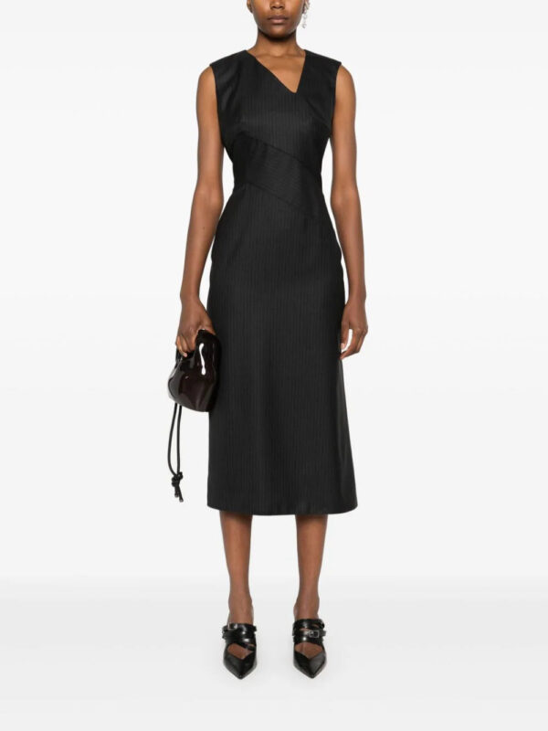 Alexander McQueen  pinstriped midi dress - Image 2