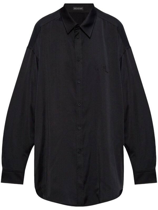 Balenciaga  logo-embroidered shirt