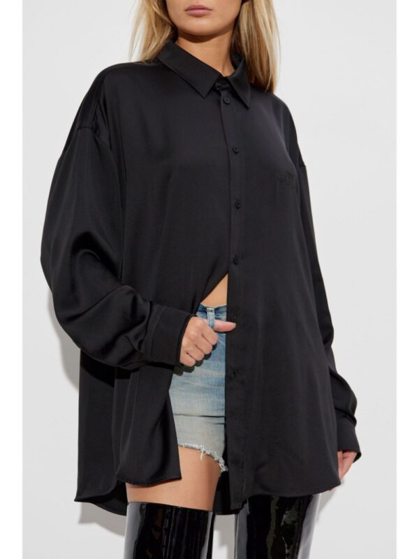 Balenciaga  logo-embroidered shirt - Image 3