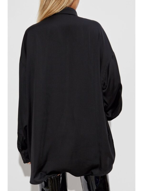 Balenciaga  logo-embroidered shirt - Image 4