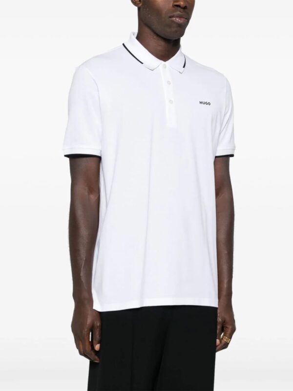 HUGO  logo-appliqué polo shirt - Image 3
