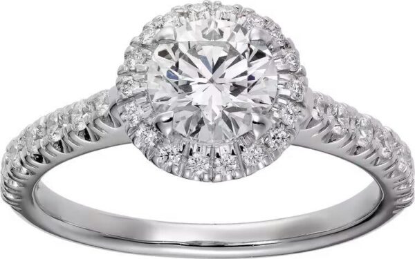 Cartier Destinée solitaire, brilliant-cut diamond, paved