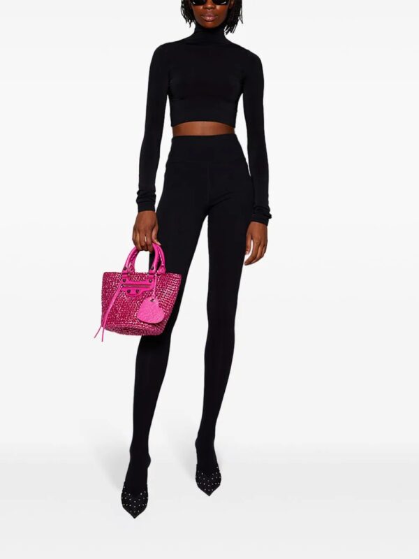 Balenciaga  reflective-logo leggings - Image 2
