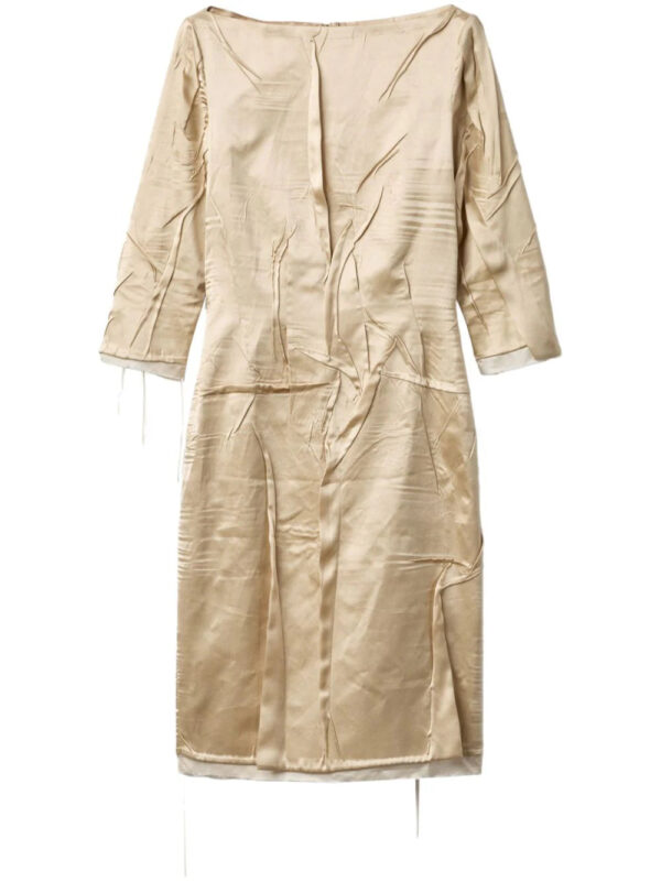 Miu Miu  crêpe satin silk dress