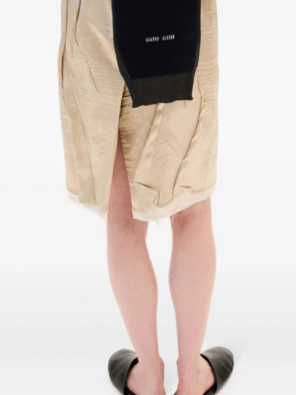 Miu Miu  crêpe satin silk dress - Image 4