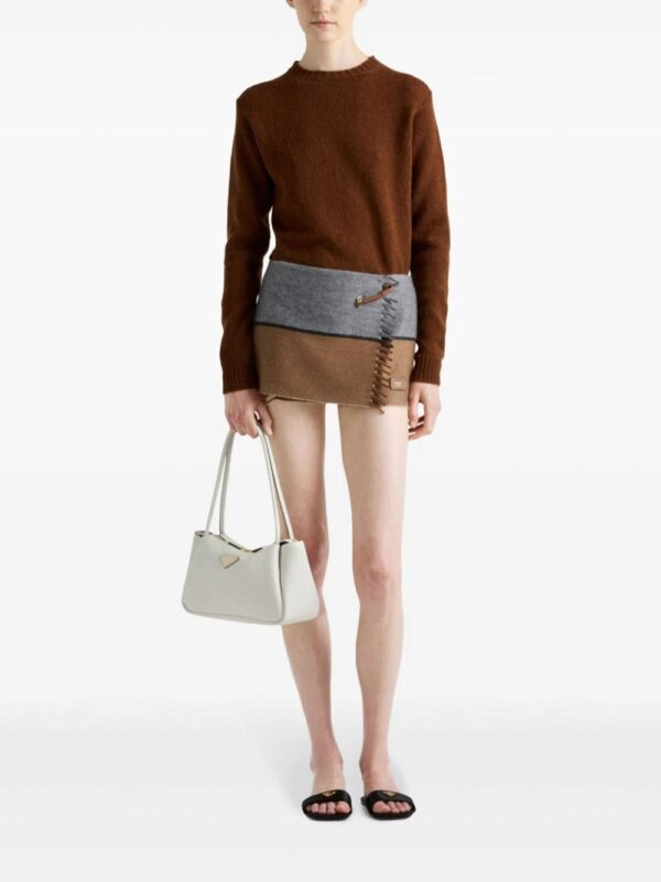 Prada  two-tone cashmere mini skirt - Image 2