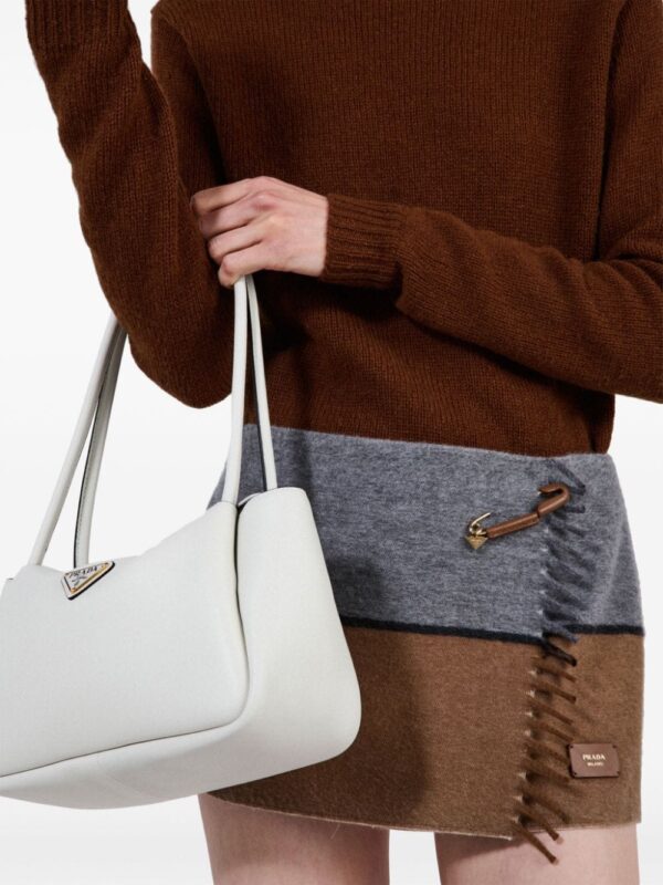 Prada  two-tone cashmere mini skirt - Image 4