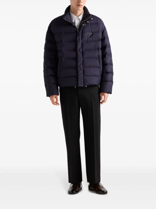 Prada  cropped technical down jacket - Image 2