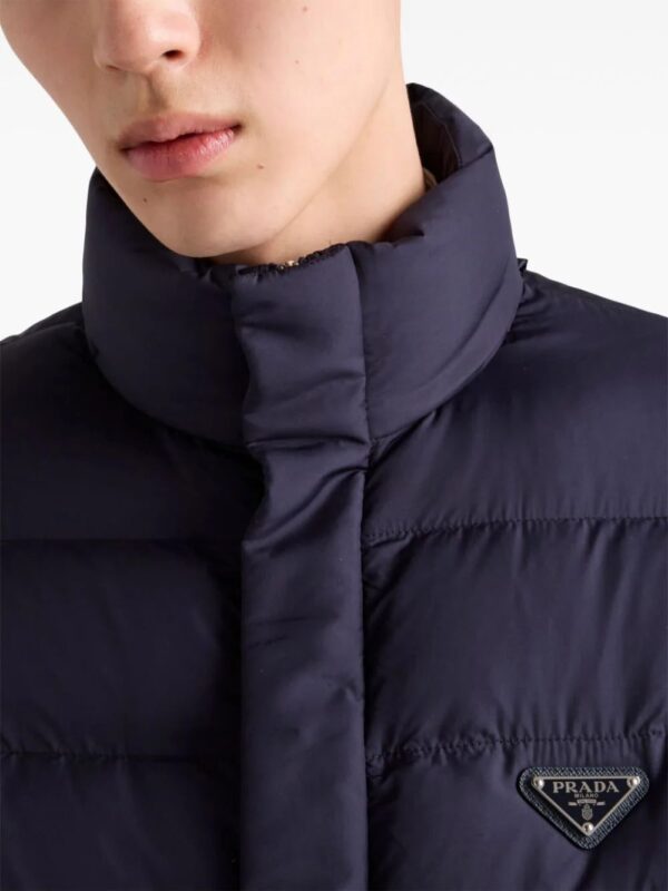 Prada  cropped technical down jacket - Image 4