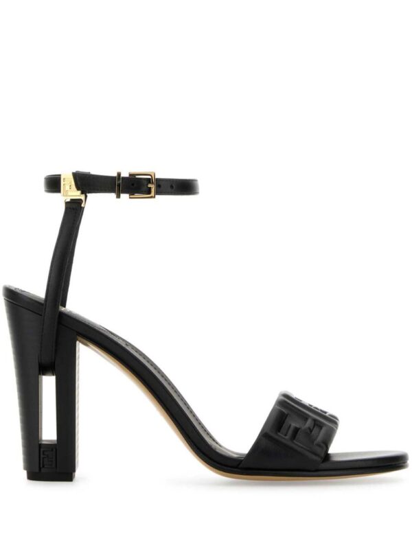 FENDI  95mm Delfina leather sandals