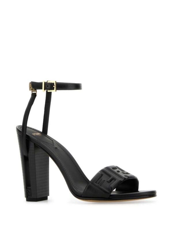 FENDI  95mm Delfina leather sandals - Image 2