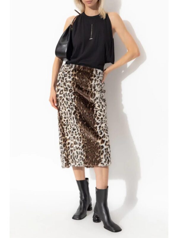 Alexander McQueen  animal-print skirt - Image 2