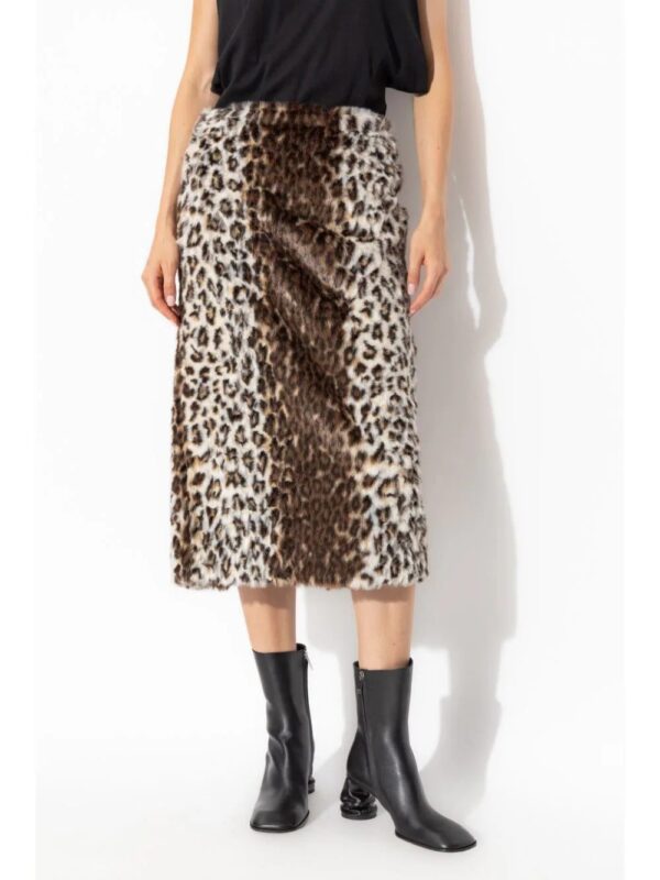 Alexander McQueen  animal-print skirt - Image 3