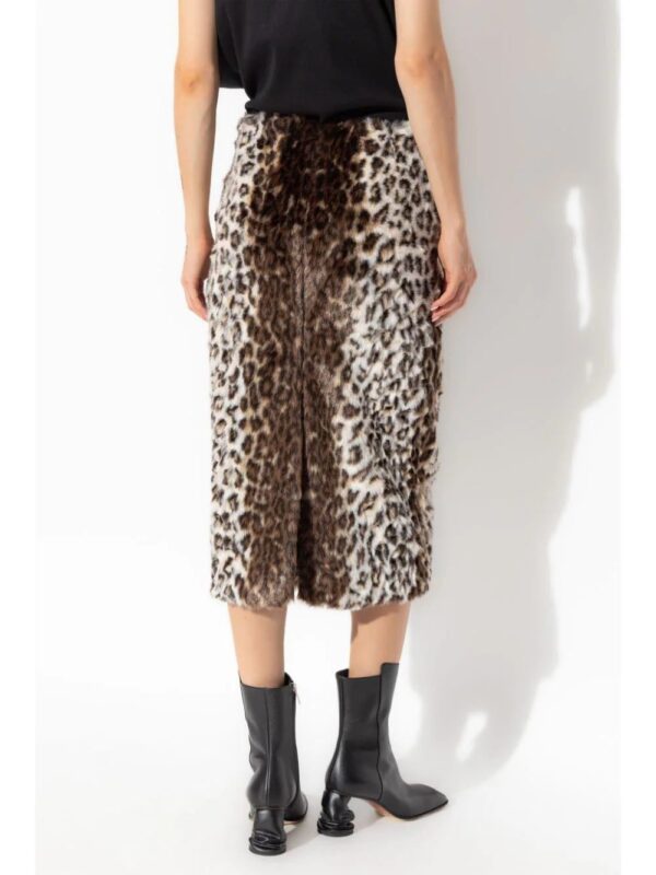 Alexander McQueen  animal-print skirt - Image 4