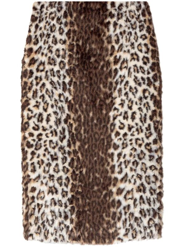 Alexander McQueen  animal-print skirt
