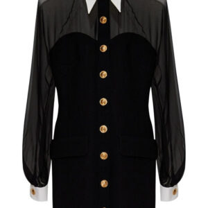 Versace panelled bustier mini dress