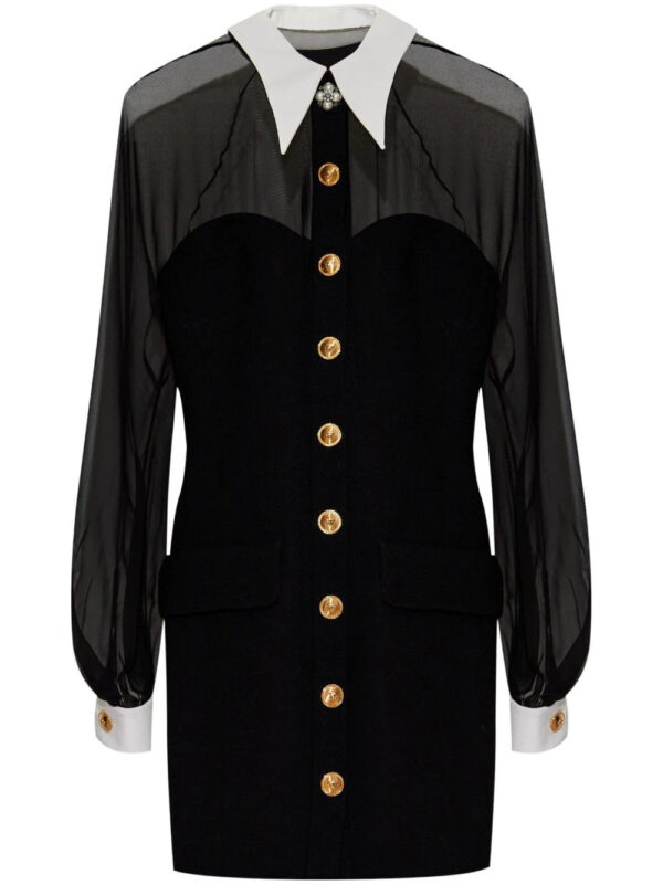 Versace  panelled bustier mini dress