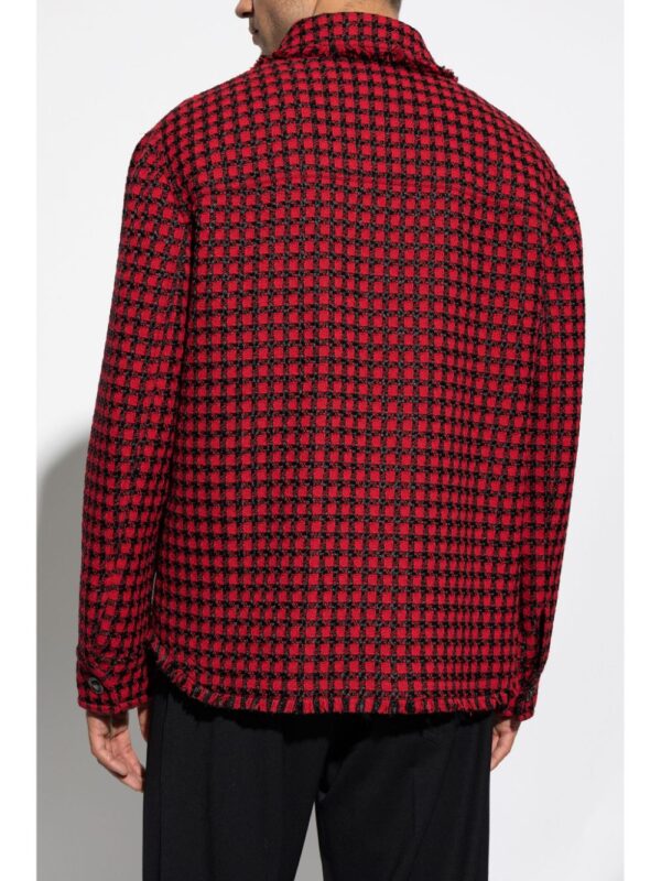 Versace  tweed shirt jacket - Image 4