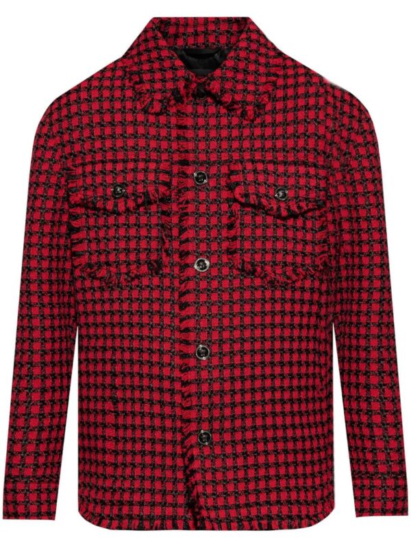 Versace  tweed shirt jacket