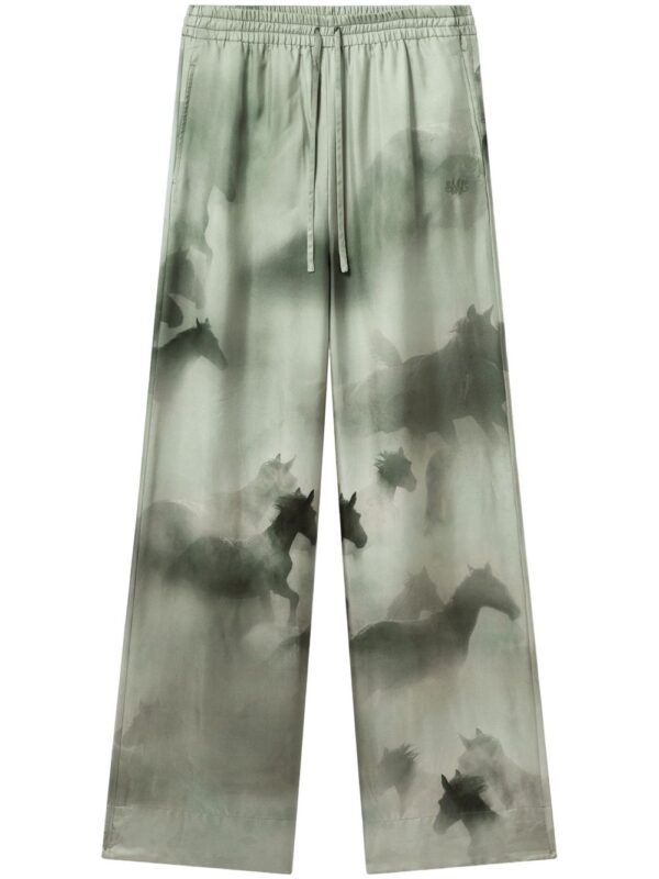 Stella McCartney  horse-print palazzo trousers