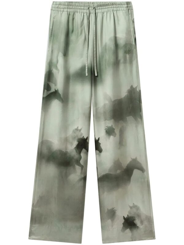 Stella McCartney  horse-print palazzo trousers